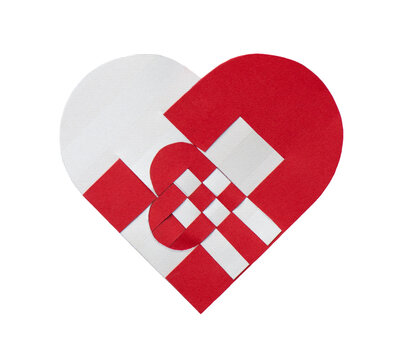 typical danish christmas decoration made of paper