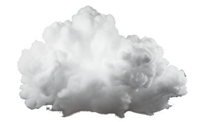 White cloud cut out