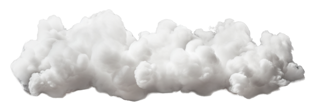 White cloud cut out