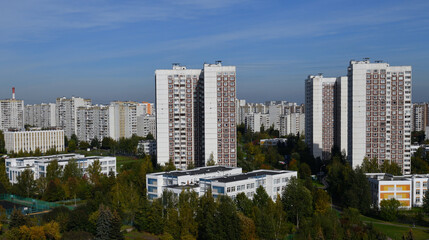 Fototapeta premium Zelenograd, electronics industry district in Moscow, Russia