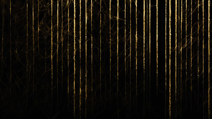 Black background with grunge texture decorated with Shiny golden lines. black gold luxury background, made by Ai