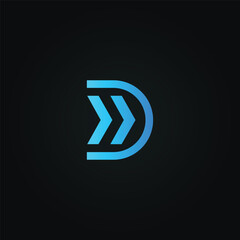 D logo