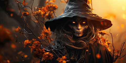 Halloween Witches - scary holiday themed - All Hallows Eve