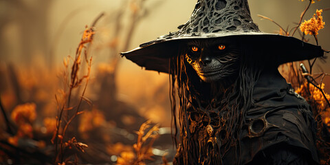 Halloween Witches - scary holiday themed - All Hallows Eve