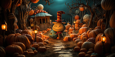  Halloween Street - scary holiday themed - All Hallows Eve