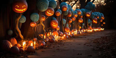  Halloween Street - scary holiday themed - All Hallows Eve