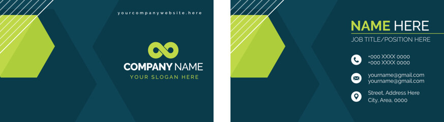 Minimalistic Business Card Layout Design