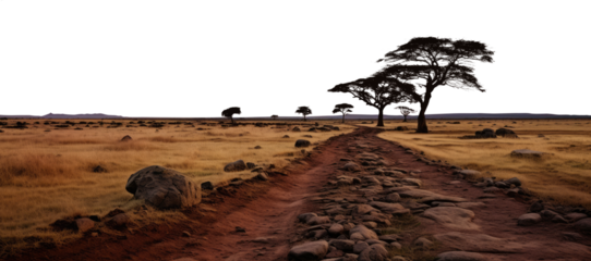 tree in the Savannah. isolated transparent PNG file. Africa, Uganda, Rwanda, Burundi, Kenya, Tanzania, Malawi