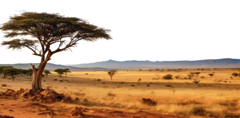 tree in the Savannah. transparent PNG. Africa. Guinea, Sierra Leone, Liberia