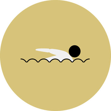 recommend clip art: Swimming competition icon. Sport sign.