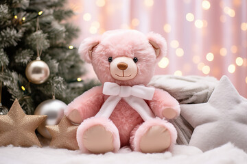 stuffed animal mockup, stuffed Santa , lifestyle mockup, stuffed animal, sublimation mock up, christmas decor, pineal, Christmas Card, 