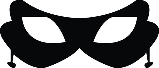Masquerade vector icon on white background. Comic and tragic mask icon