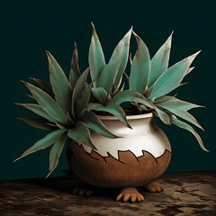 succulent plant in a pot