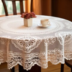 table cloth in style of lace