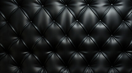 Black shiny patent latex tufted texture wall tile able - obrazy, fototapety, plakaty