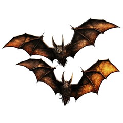 Naklejka premium Halloween bats on white background