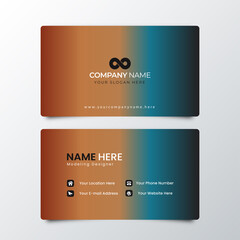 Professional Contact Card Design Template