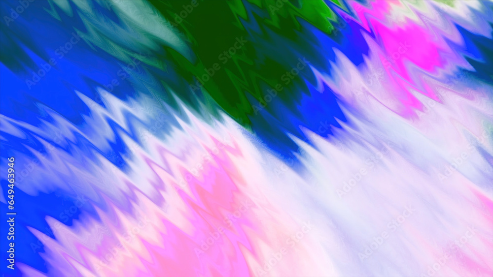 Poster flashing colorful background with moving waves. motion. mirror stripes with waves move in colorful b