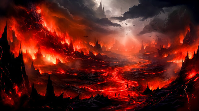 mystical burning hell in the underground