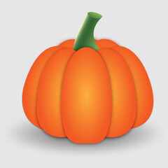 Pumpkin gradient isolated on white