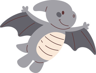 Childish Pterodactyl Dinosaur