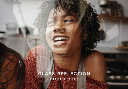 Set of 2 Glass Reflection Photo Effects
