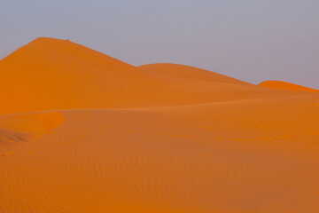 Fototapeta na wymiar A desert and dune landscape in Oman