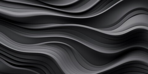 Grey Slime Creative Abstract Wavy Texture. Screen Wallpaper. Digiral Art. Abstract Bright Surface Liquid Horizontal Background. Ai Generated Vibrant Texture Pattern.