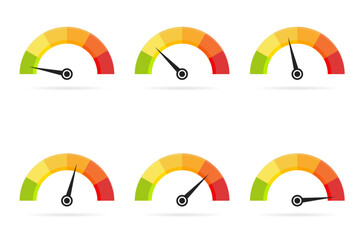 Speedometer Icons collection. An icon resembling a speedometer dial with a needle pointing to a high speed