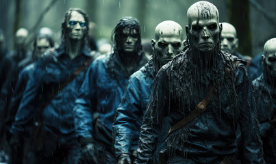 When Shadows Lengthen and the Dead Rise: A Halloween Tale of a World Plunged into Zombie Apocalypse - Generative AI