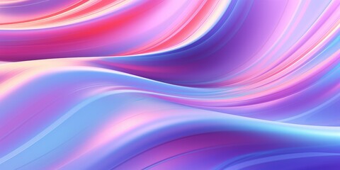 Holo Slime Creative Abstract Wavy Texture. Screen Wallpaper. Digiral Art. Abstract Bright Surface Liquid Horizontal Background. Ai Generated Vibrant Texture Pattern.