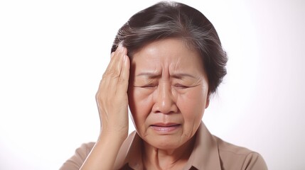 Woman with a headache