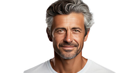 Obraz premium portrait of attractive adult man isolated