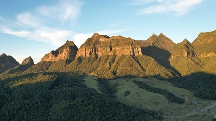 Mountains Pyramids in South Brazil, Grão Pará, Santa Catarina, Brazil