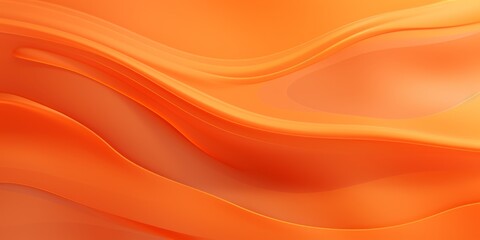Orange Marble Creative Abstract Wavy Texture. Screen Wallpaper. Digiral Art. Abstract Bright Surface Liquid Horizontal Background. Ai Generated Vibrant Texture Pattern.