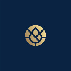 beauty golden leaf logo