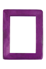 Minimal modern simple purple frame rounded corners chunky style unique
