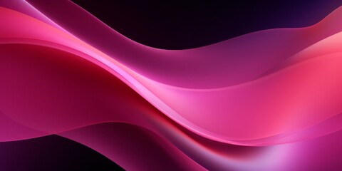 Pink Sapphire Crystal Creative Abstract Wavy Texture. Screen Wallpaper. Digiral Art. Abstract Bright Surface Liquid Horizontal Background. Ai Generated Vibrant Texture Pattern.