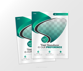 healthcare and medical flyer or poster design layout