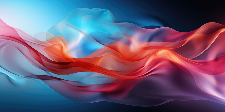 Abstract background with wispy smoke design. Generative AI - Powered by Adobe