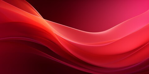 Ruby Crystal Creative Abstract Wavy Texture. Screen Wallpaper. Digiral Art. Abstract Bright Surface Liquid Horizontal Background. Ai Generated Vibrant Texture Pattern.