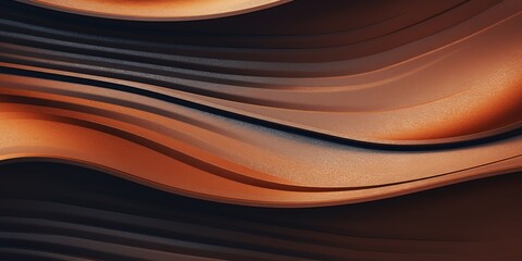 Rusty Iron Creative Abstract Wavy Texture. Screen Wallpaper. Digiral Art. Abstract Bright Surface Liquid Horizontal Background. Ai Generated Vibrant Texture Pattern.