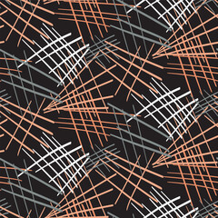 Modern abstract stylized simple graphic design seamless pattern. Genderneutral masculine textured shapes for wallpaper background tile. 