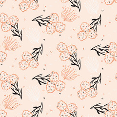 Modern abstract stylized simple graphic design seamless pattern. Genderneutral masculine textured shapes for wallpaper background tile. 