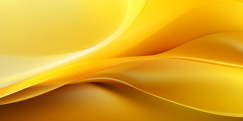 Yellow Sapphire Crystal Creative Abstract Wavy Texture. Screen Wallpaper. Digiral Art. Abstract Bright Surface Liquid Horizontal Background. Ai Generated Vibrant Texture Pattern.