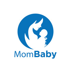 Vector mom and baby logo design vector - 649490506