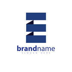E letter logo building logo vector template - 649490717