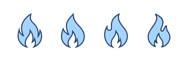Fire icon vector. fire sign and symbol