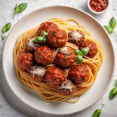 Delicious Spaghetti with Meatballs