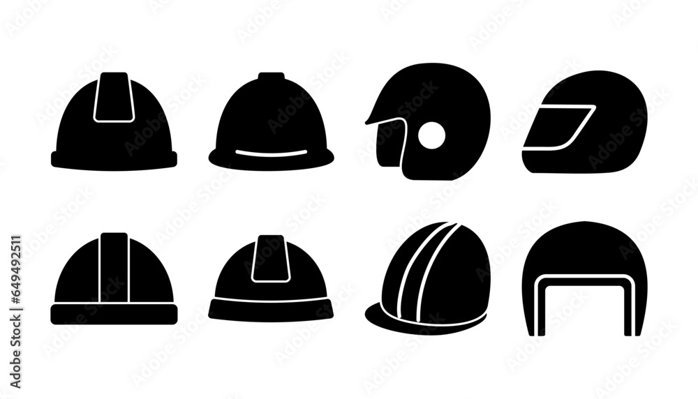 Wall mural Helmet icon vector. safety helmet icon